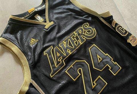 Men's Kobe Bryant Black Retro Classic Team Jersey - Image 9