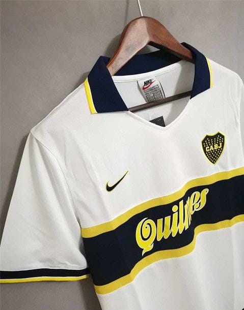Retro 96/97 Boca Juniors Away White Jersey - Image 3