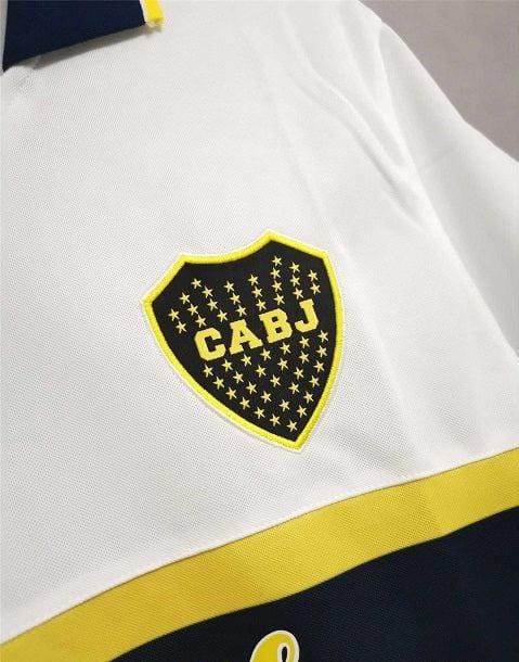 Retro 96/97 Boca Juniors Away White Jersey - Image 4