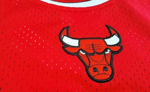 Men's Derrick Rose Red Retro Classic Team Jersey - Image 6
