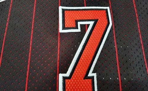 Men's Toni Kukoc Black Retro Classic Team Jersey - Image 5