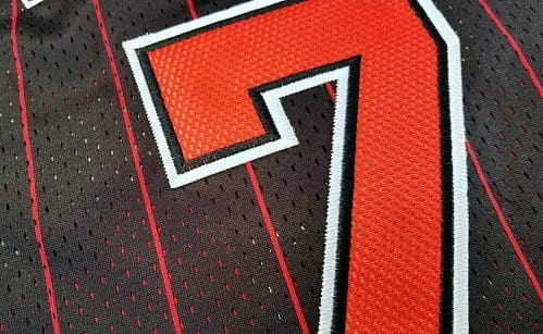 Men's Toni Kukoc Black Retro Classic Team Jersey - Image 9