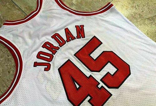 Men's Michael Jordan White Retro Classic Team Jersey - Image 4