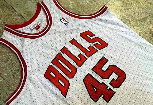 Men's Michael Jordan White Retro Classic Team Jersey - Image 11