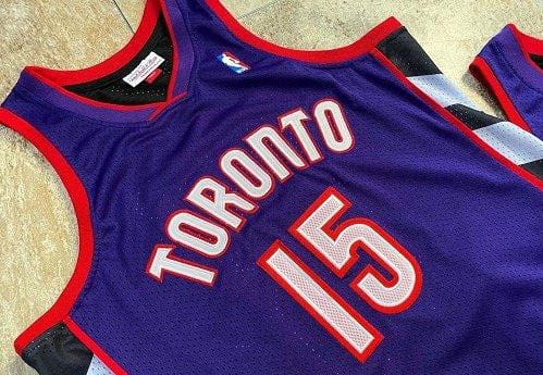 Men's Vince Carter Purple Retro Classic Team Jersey - Image 3
