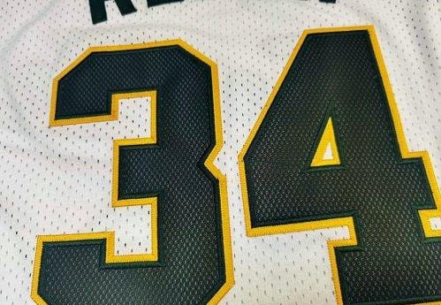Men's Ray Allen White Retro Classic Team Jersey - Image 6