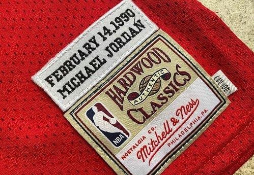 Men's Michael Jordan Red Retro Classic Team Jersey - Image 5