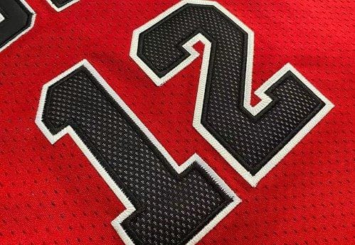 Men's Michael Jordan Red Retro Classic Team Jersey - Image 7