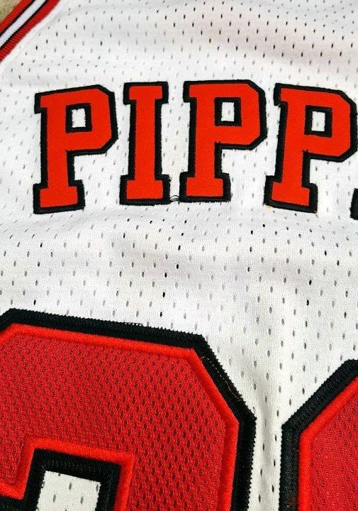 Men's Scottie Pippen White Retro Classic Team Jersey - Image 7