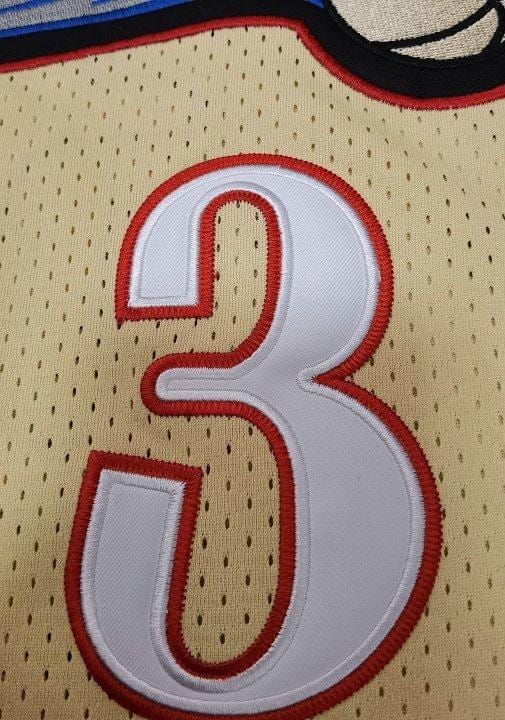 Men's Allen Iverson Golden Retro Classic Team Jersey - Image 4
