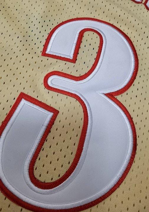 Men's Allen Iverson Golden Retro Classic Team Jersey - Image 7