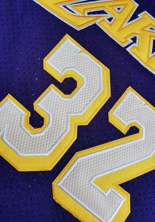 Men's Earvin Johnson Purple Retro Classic Team Jersey - Image 8
