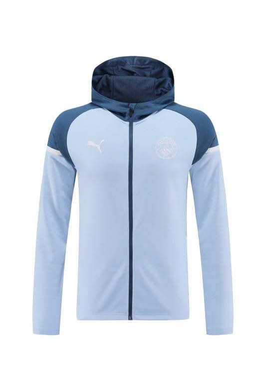 24/25 Manchester City Light Blue Hoodie Full Zipper Jacket +Long Pants - Image 13