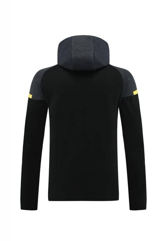 24/25 Borussia Dortmund Black Hoddie Full Zipper Jacket +Long Pants - Image 22