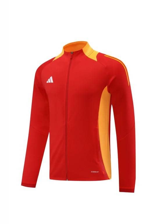 24/25 Adidas Red/Orange Full Zipper Jacket +Long Pants - Image 10