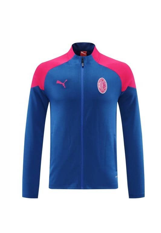 24/25 AC Milan Blue/Red Full Zipper Jacket +Long Pants - Image 10