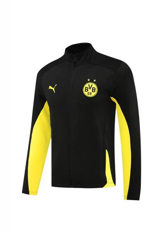 24/25 Borussia Dortmund Black/Yellow Full Zipper Jacket +Long Pants - Image 23