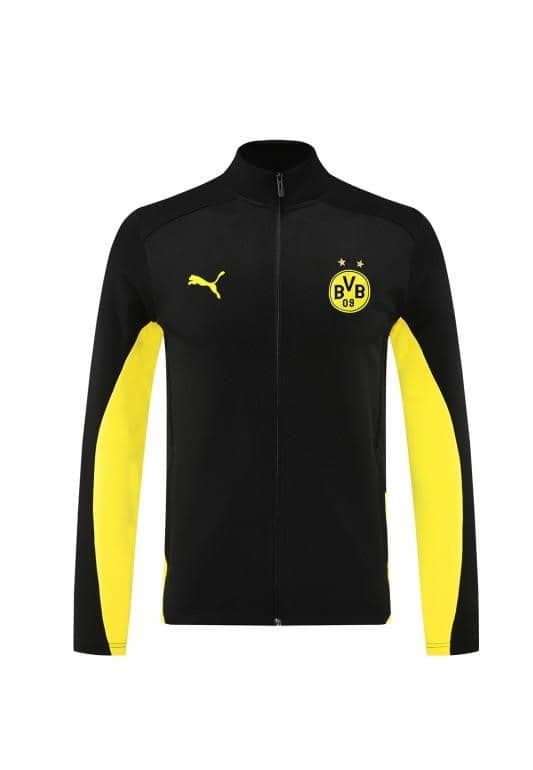24/25 Borussia Dortmund Black/Yellow Full Zipper Jacket +Long Pants - Image 24
