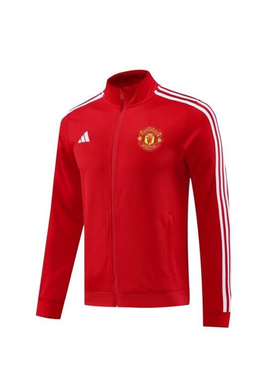 24/25 Manchester United Red Full Zipper Jacket +Long Pants - Image 22