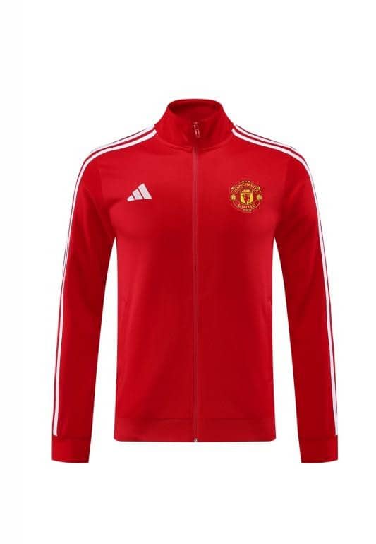 24/25 Manchester United Red Full Zipper Jacket +Long Pants - Image 23