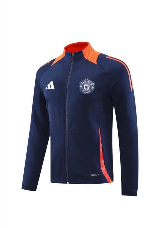 24/25 Manchester United Navy/Orange Full Zipper Jacket +Long Pants - Image 23