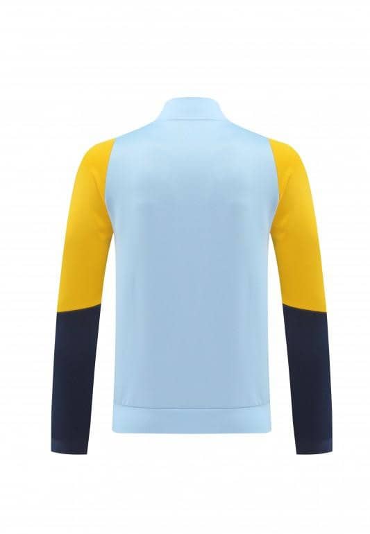 24/25 Real Madrid Light Blue/Yellow Full Zipper Jacket +Long Pants - Image 16