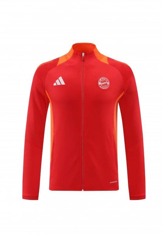 24/25 Bayern Munich Red Full Zipper Jacket +Long Pants - Image 18