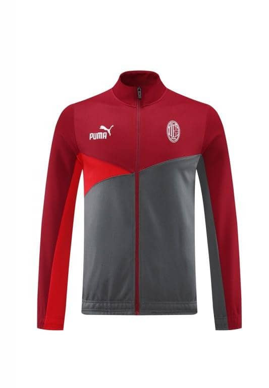 24/25 AC Milan Red/Grey Full Zipper Jacket +Long Pants - Image 20