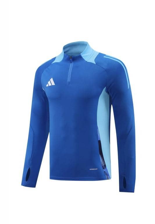 2024 Adidas Blue Half Zipper Jacket +Long Pants - Image 21
