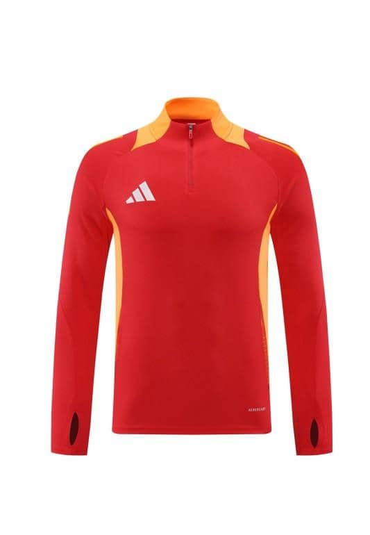 2024 Adidas Red/Yellow Half Zipper Jacket +Long Pants - Image 24