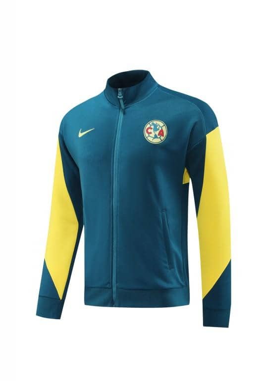 24/25 Club America Green/Yellow Full Zipper Jacket +Long Pants - Image 22
