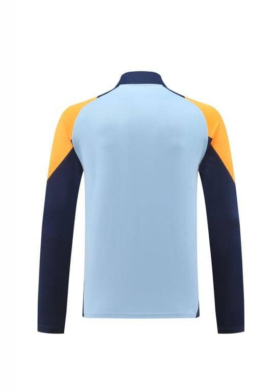 24/25 Real Madrid Light Blue/Yellow Full Zipper Jacket +Long Pants - Image 21