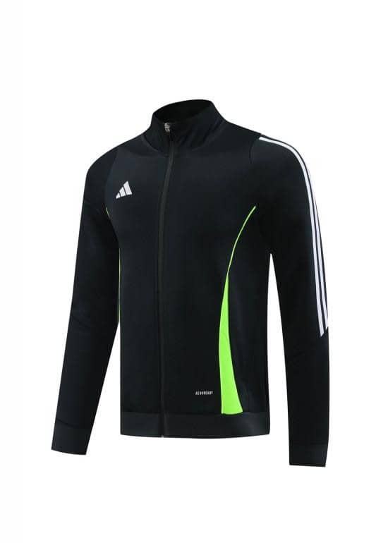 2024 Adidas Black/Green Full Zipper Jacket+Pants - Image 11