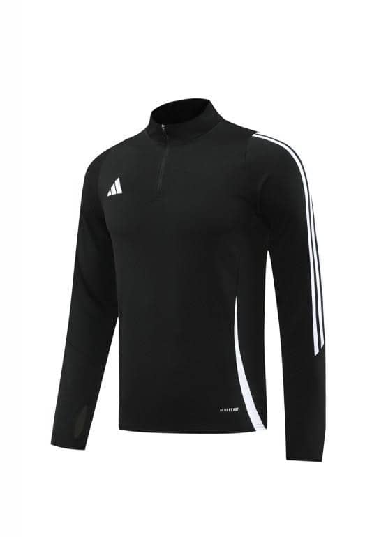 2024 Adidas Black Half Zipper Jacket+Pants - Image 2