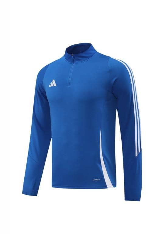 2024 Adidas Blue Half Zipper Jacket+Pants - Image 12