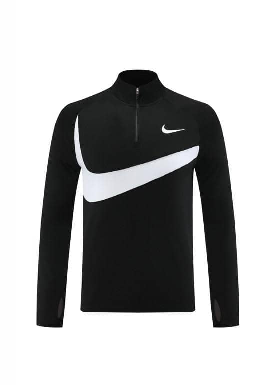 2024 Nike Black/White Half Zipper Jacket+Pants - Image 12