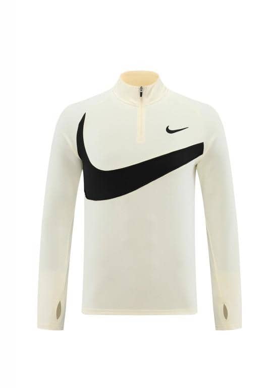2024 Nike Light Yellow/Black Half Zipper Jacket+Pants - Image 16