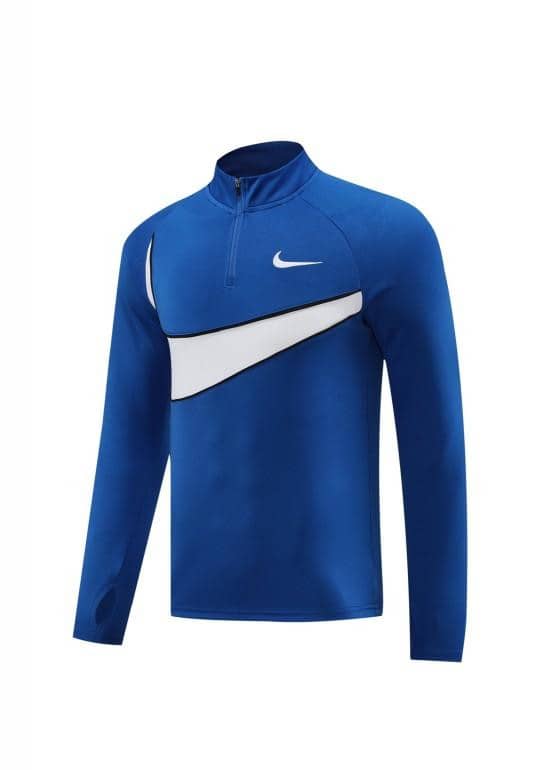 2024 Nike Blue/White Half Zipper Jacket+Pants - Image 15
