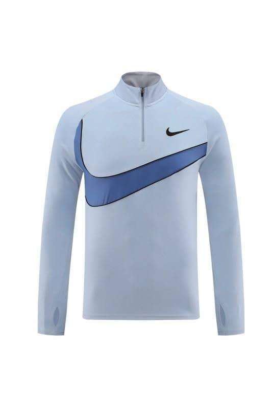 2024 Nike Light Blue Half Zipper Jacket+Pants - Image 14