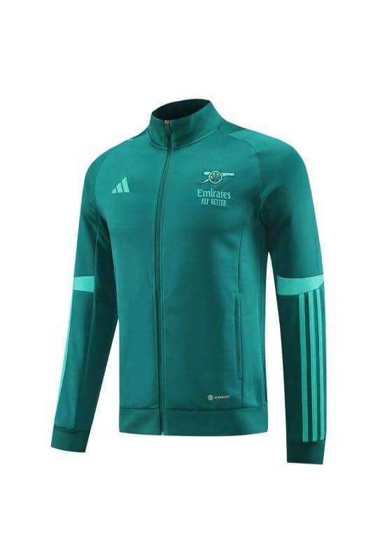 23/24 Arsenal Green Full Zipper Jacket+Pants - Image 9