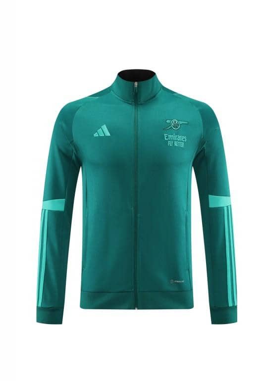 23/24 Arsenal Green Full Zipper Jacket+Pants - Image 10