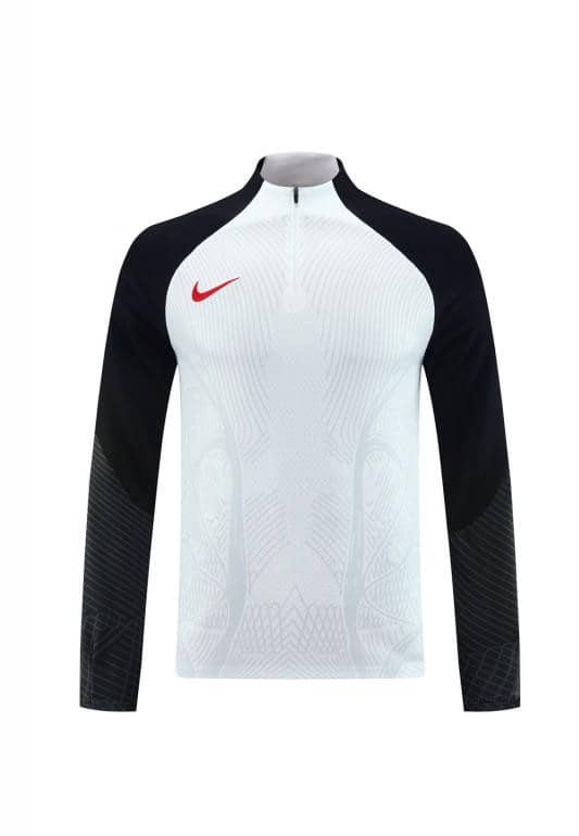 2024 Nike White/Black Half Zipper Jacket+Pants - Image 16