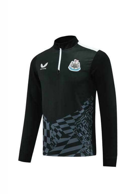 23/24 Newcastle United Black Half Zipper Jacket+Pants - Image 6