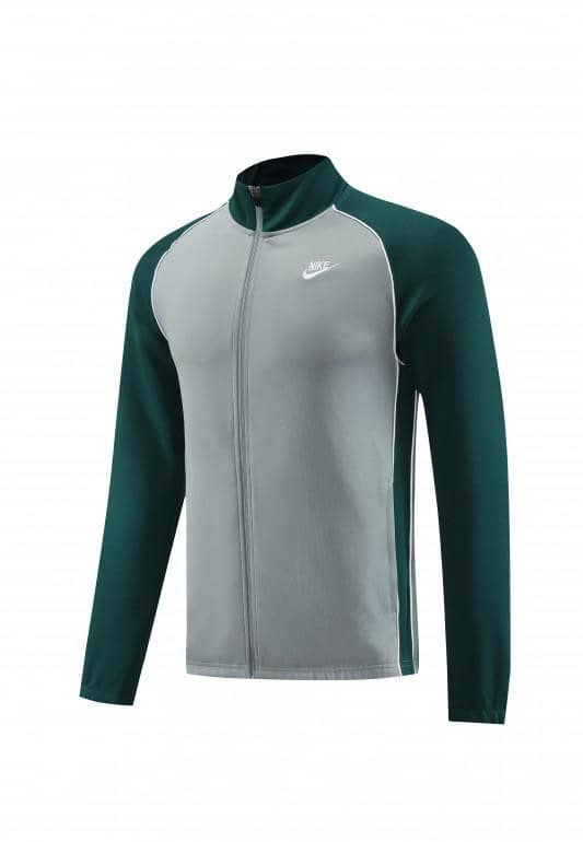 2023 NIKE Grey/Dark Green Hoodie Full Zipper Jacket +Pants - Image 15