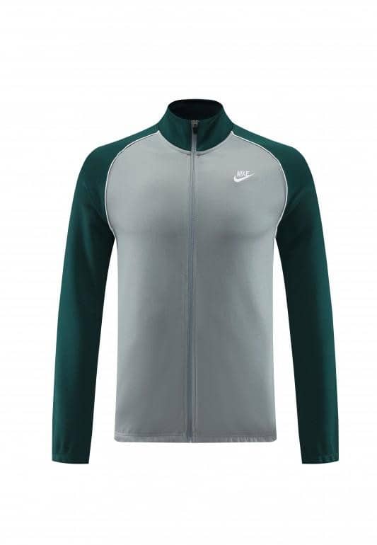 2023 NIKE Grey/Dark Green Hoodie Full Zipper Jacket +Pants - Image 16