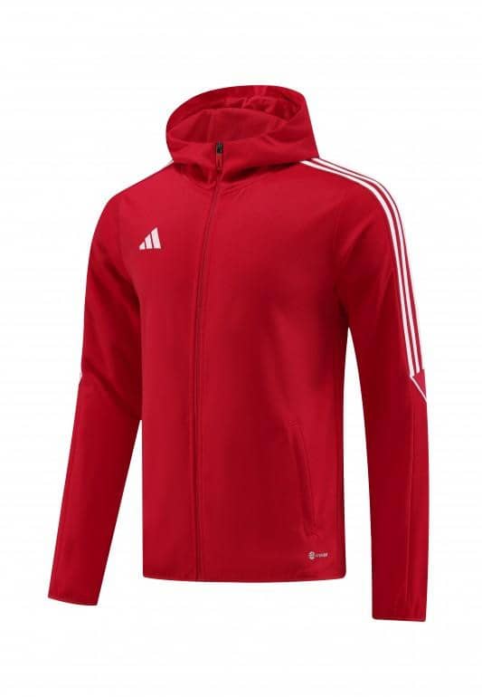 2023 Adidas Red Hoodie Full Zipper Jacket +Pants - Image 17