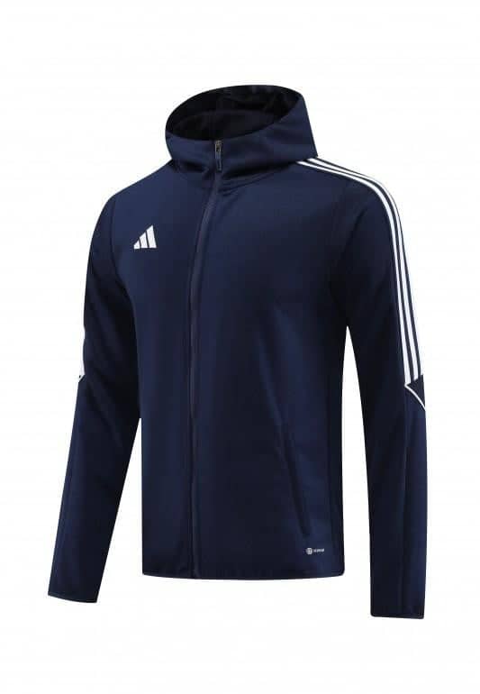 2023 Adidas Navy Hoodie Full Zipper Jacket +Pants - Image 17