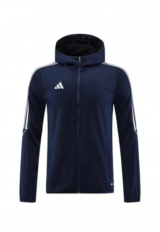 2023 Adidas Navy Hoodie Full Zipper Jacket +Pants - Image 18
