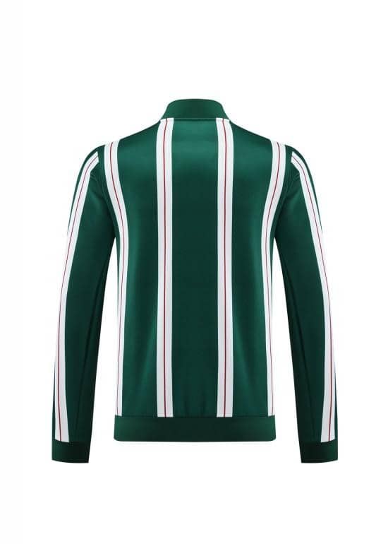 23/24 Manchester United Green White Stripe Full Zipper Jacket+Pants - Image 6