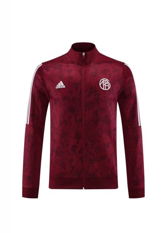 23/24 Bayern Munich Wine Full Zipper Jacket+Pants - Image 10
